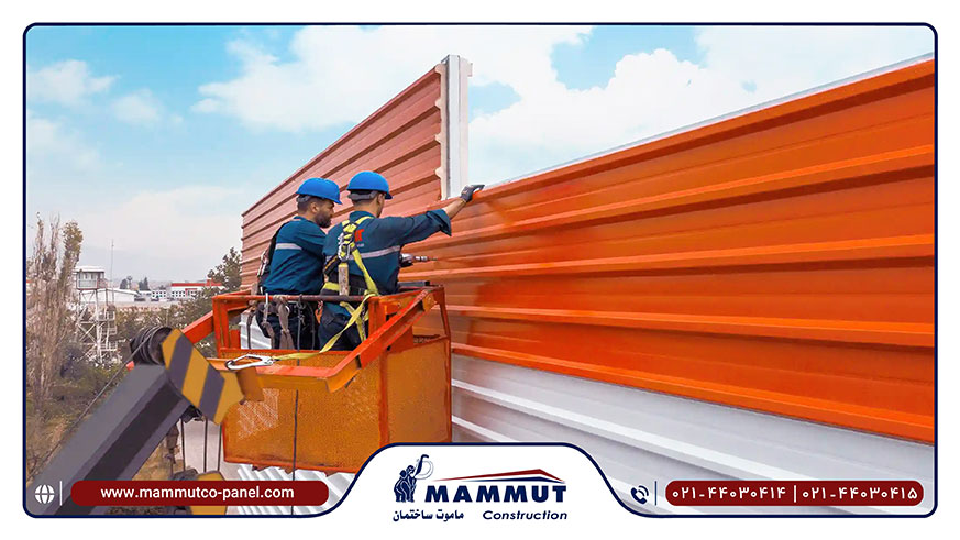 هرآنچه که باید از ساندویچ پانل خوب انتظار داشت 2 Installation of sandwich panels