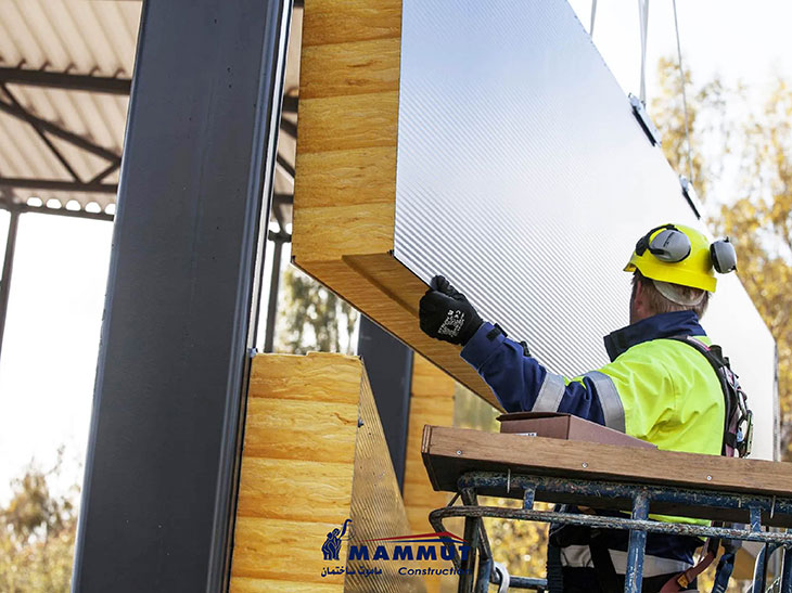 نصب ساندویچ پانل دیواری