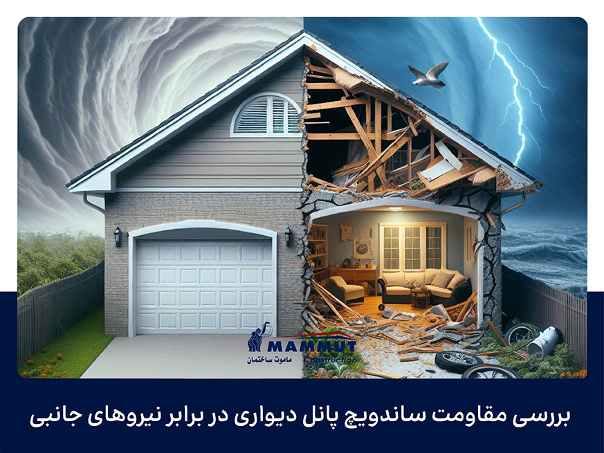 بررسی مقاومت ساندویچ پانل دیواری در برابر نیروهای جانبی