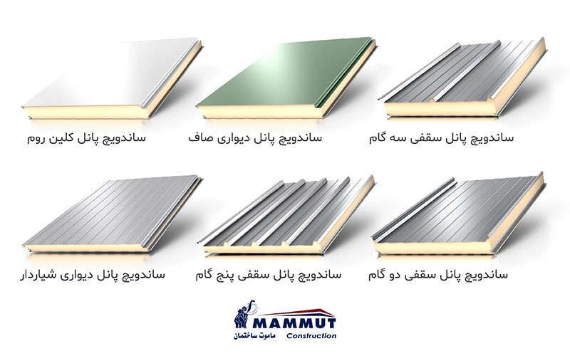 انواع ساندویچ پانل مورد استفاده در تبریز و آذربایجان شرقی